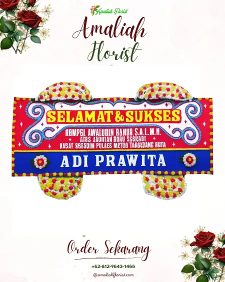 Papan Bunga Ucapan Selamat Aglik